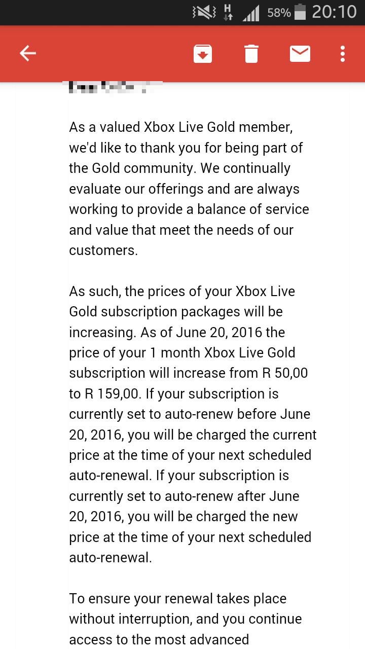 Microsoft Raising The Price of Xbox Live In Six Countries mxdwn Games